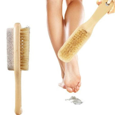 KECO_Pumice brush wood handle_Cosmetic World